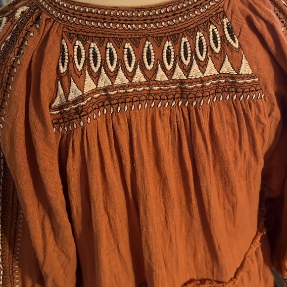 Free People Boho Tasseled Applique Dress - Picture 6 of 12